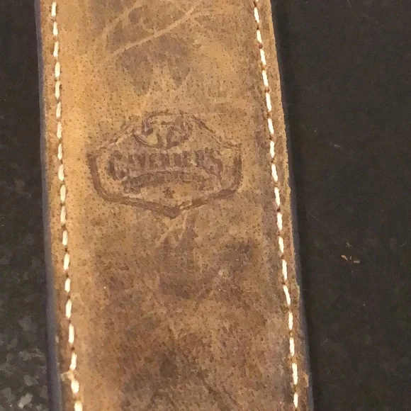 Cavender's Men's Brown Leather Lacing and Conchos Western Belt Size 40 - Picture 9 of 14